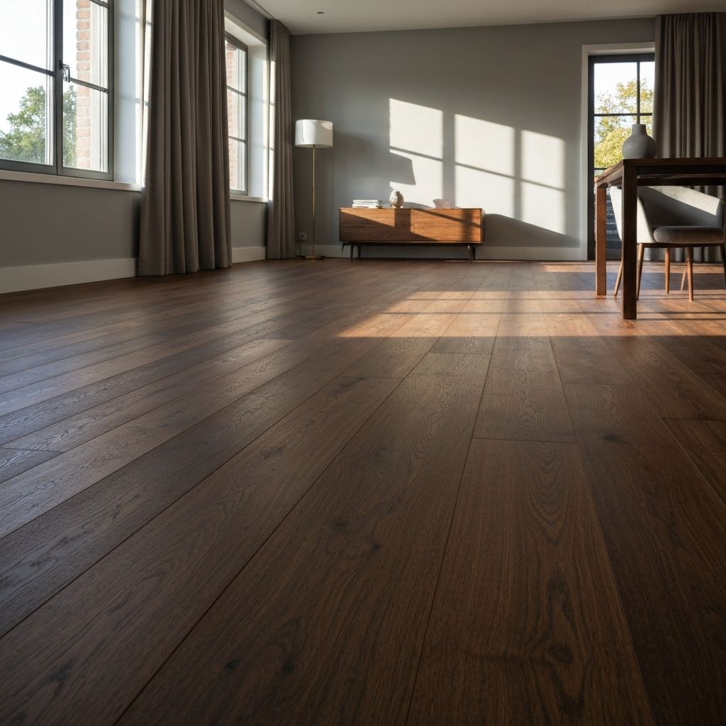 Wooden flooring installation