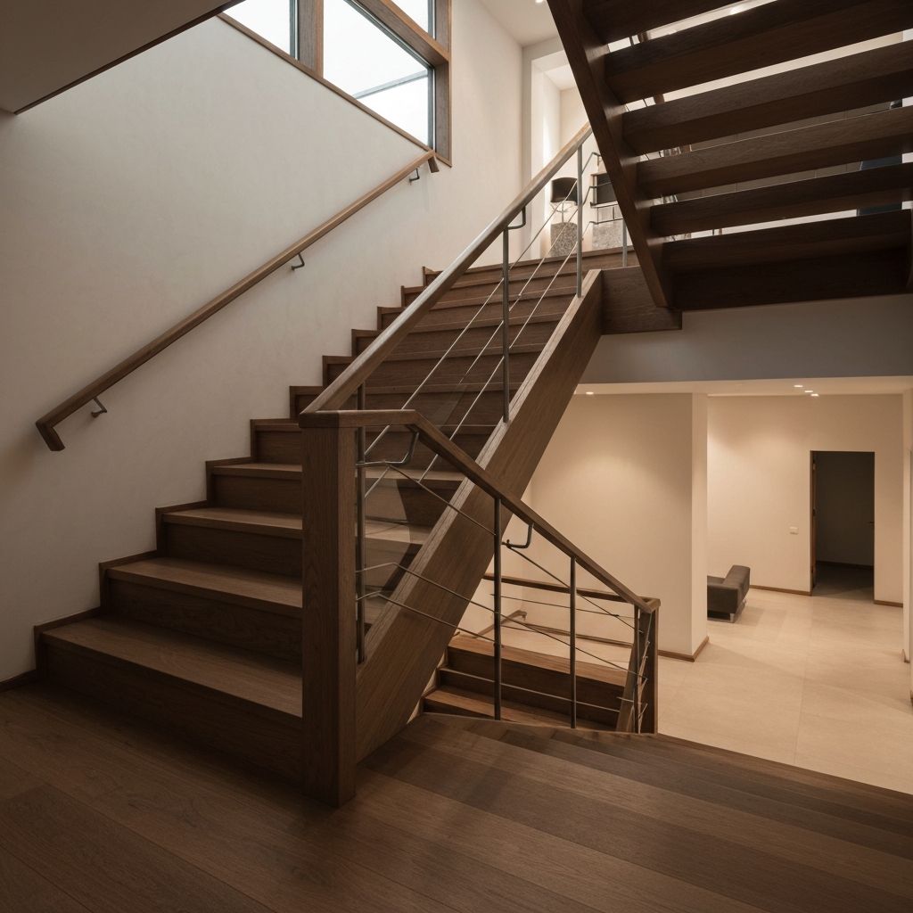 Custom wooden staircase